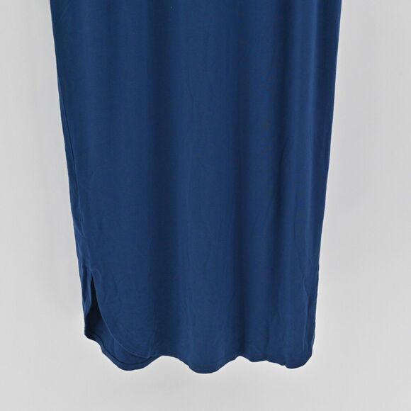 BABATON Dress Size S Aritzia Blue Scoop Neck Dolman Short‎ Sleeve Midi T Shirt - Picture 7 of 13